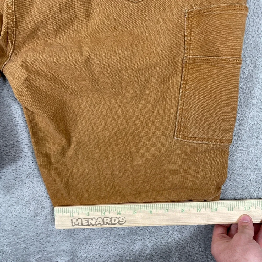 Dickies Carpenter Shorts Mens 40 Brown Duck Canvas Utility Workwear Skater